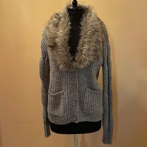 Like New Jessica Simpson Faux Fur Sweater